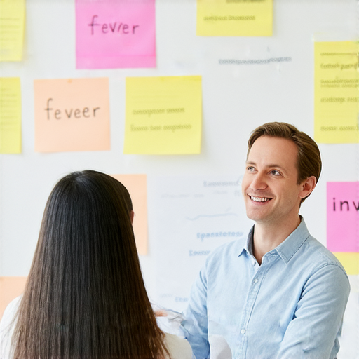 「想學好英文？從『發燒』到『發票』，外籍老師一對一教學，立即探索精彩課程！」