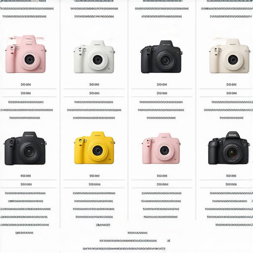 2024年最新即影即有相機比較分析圖，展示多款相機的設計、功能與參數，幫助消費者選擇最佳即影即有相機，適合各種攝影需求。