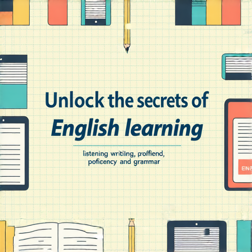 “解鎖英語學習的秘密：掌握聽力、寫作與語法技巧，立即提升你的英文水平！”