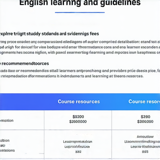 探索英語學習的收費標準與選擇指南