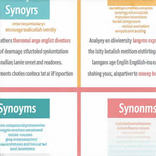 探尋英文同義詞的多樣性與應用技巧