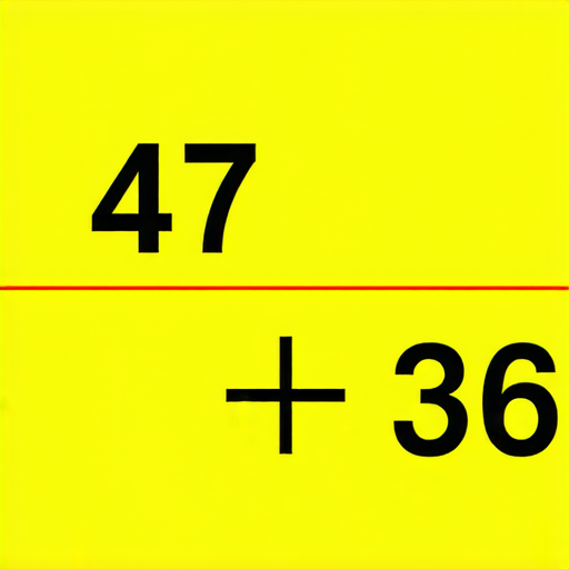 好的，這裡有一道加法題目：

請計算：  
47 + 36 = ?