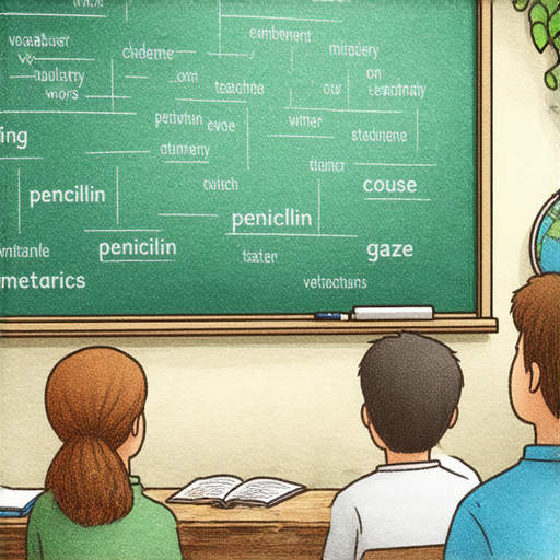 「掌握英文詞彙！從『盤尼西林』到『目光』，立即提升您的英語能力，一對一外籍老師等你來學！」