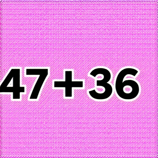 好的，這裡有一題加法題：

請計算： 47 + 36 = ?

你可以先將兩個數字相加，然後告訴我答案。