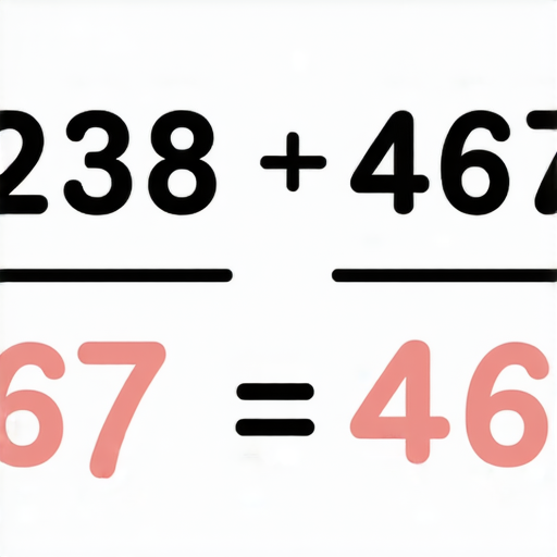好的，這裡有一題加法題：

請計算： 238 + 467 = ? 

你可以試著計算一下！