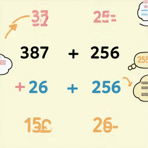 好的，這裡有一題加法題目：

**問題：** 387 + 256 = ? 

你可以試著計算一下！