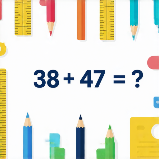 好的，這裡有一題加法題：

38 + 47 = ?

請計算答案！