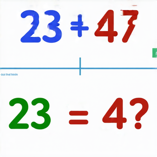 當然可以！請解這道加法問題：

23 + 47 = ? 

你能算出答案嗎？