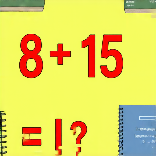當然可以！請看這道加法題：

**8 + 15 = ?**

請問答案是多少呢？