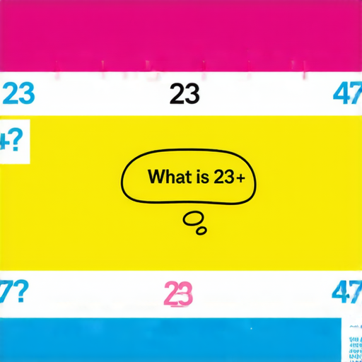 當然可以！請你計算以下的加法問題：

**23 + 47 = ?**

請問答案是多少？