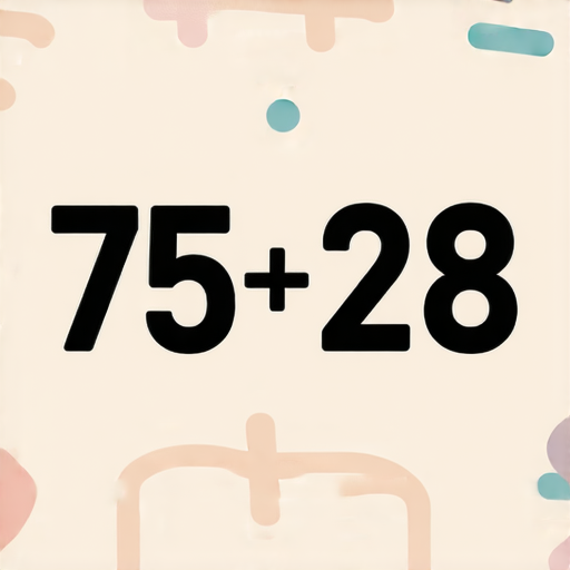 好的，這裡有一道加法題：

**請計算以下的和：**

75 + 28 = ?

你可以試著計算看看！