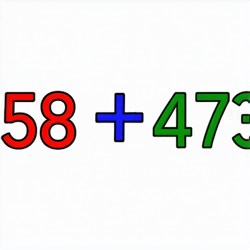 好的，請看下面這道加法題：

請計算： 258 + 473 = ? 

你能得出答案嗎？