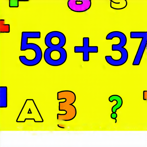 好的，這裡有一題加法題：

請計算：58 + 37 = ? 

你可以試著計算一下！