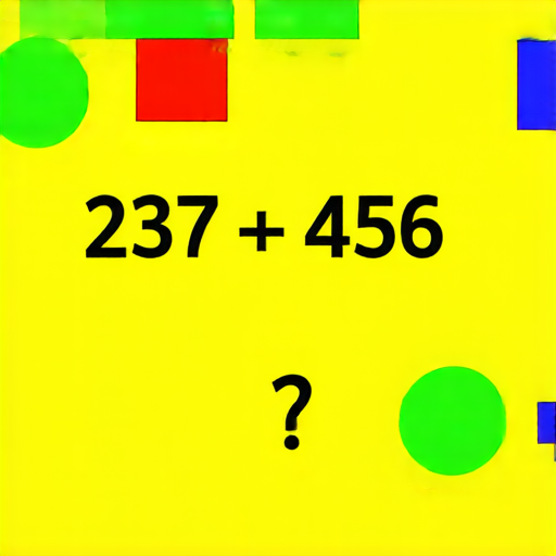 好的，這裡有一題加法問題：

請計算： 237 + 456 = ？

你可以試著解答看看！