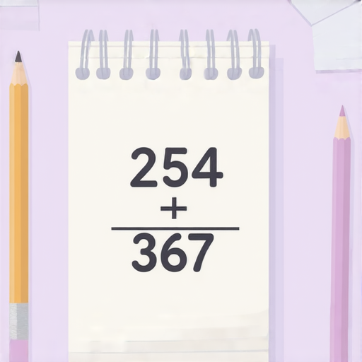好的，這是一道加法題：

請計算： 254 + 367 = ? 

請試著算一算。