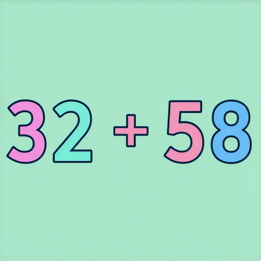 當然可以！請解下面的加法題：

32 + 58 = ? 

請計算答案。