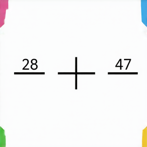 當然可以！請解這道加法題：

28 + 47 = ?

你可以先計算，然後告訴我答案是哪個數字。