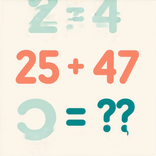 好的，這是一道加法題：

請計算：  
25 + 47 = ? 

你能算出答案嗎？