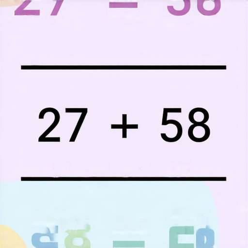 好的，這裡有一題加法題目：

請計算： 27 + 58 = ? 

你可以把答案寫在下面！