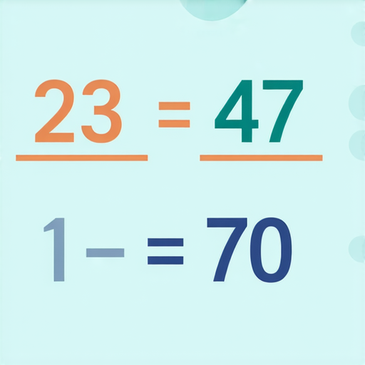 當然可以！請解這道加法題：

**23 + 47 = ?**

試著計算一下結果！