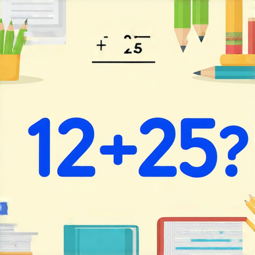 當然可以！請解答以下的加法題目：

12 + 25 = ?

你能算出答案嗎？