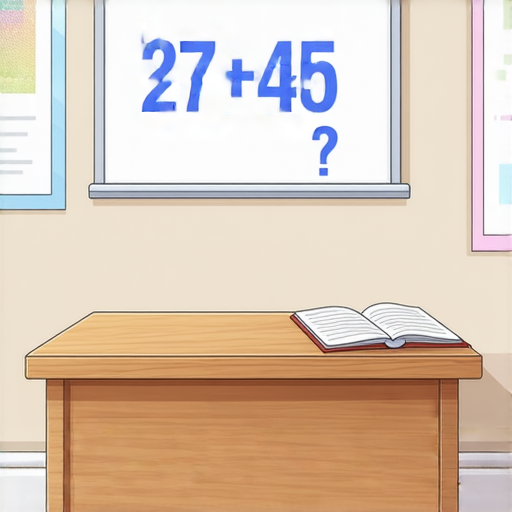 好的，以下是一道加法題：

請計算：  
27 + 45 = ?  

你可以試著算出答案喔！