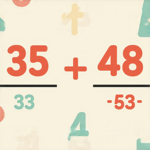 好的！請解答以下加法問題：

35 + 48 = ?  

請計算出來。