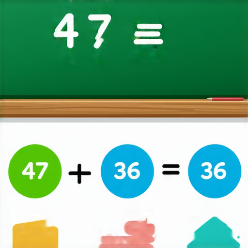 好的，這是一道加法題：

計算 47 + 36 的和是多少？