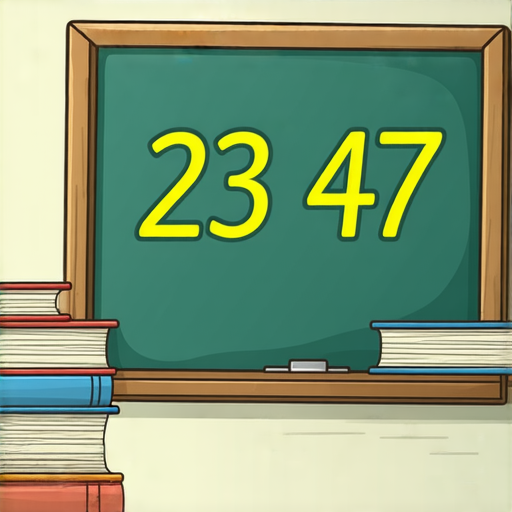 好的，請看這道加法題：

**23 + 47 = ?**

請計算這兩個數的和是多少。