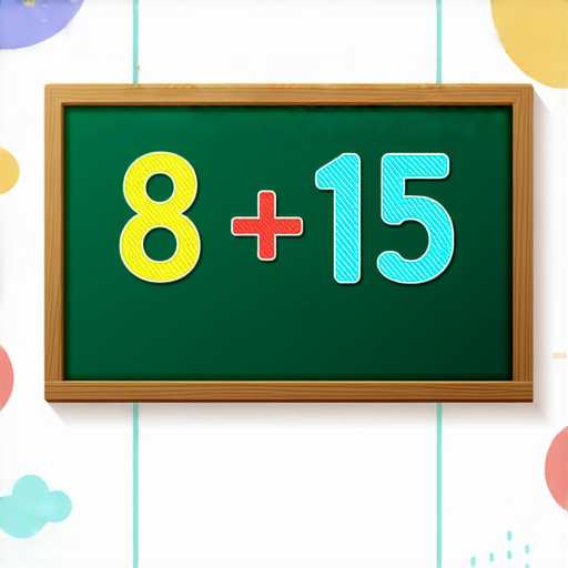 好的，請看這題加法問題：

8 + 15 = ? 

你可以先計算一下，然後告訴我你的答案！如果需要幫助，隨時告訴我喔。