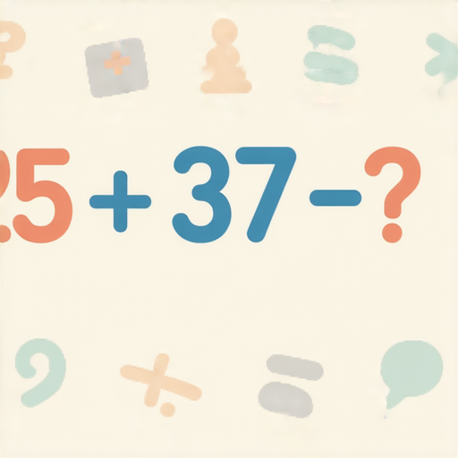 當然可以！請看這道加法題：

25 + 37 = ?

你可以試著計算一下答案！如果需要答案或解釋，隨時告訴我哦！