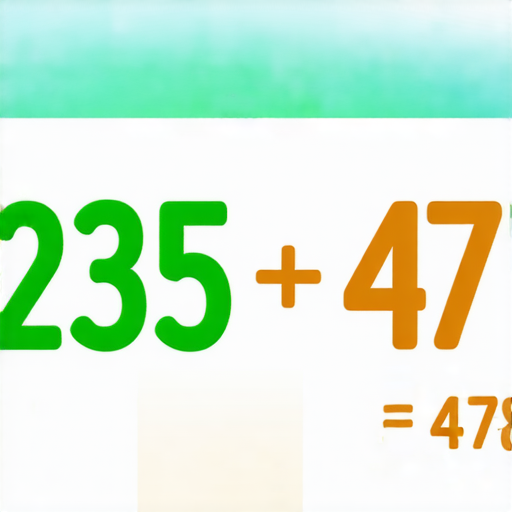 好的，這是一道加法題目：

請計算以下數字的和：

235 + 478 = ? 

你可以試著算看看！