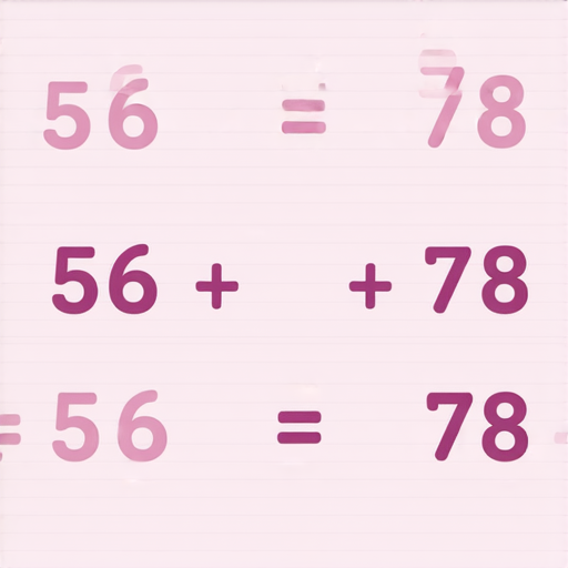 好的，這是一道加法的題目：

請計算：  
56 + 78 = ?  

你可以試著計算一下，然後告訴我答案！