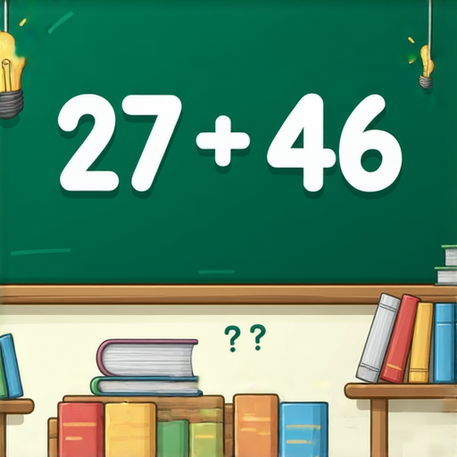 當然可以！請解答以下加法問題：

**27 + 46 = ?**

你可以試著計算一下，看看結果是多少！