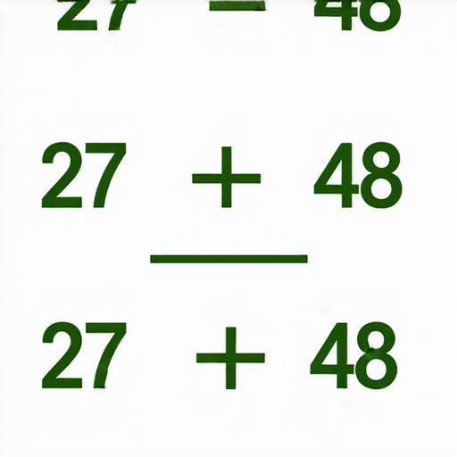好的，這裡有一題加法題目：

請計算： 27 + 48 = ? 

你可以試著算一算，然後再告訴我你的答案！