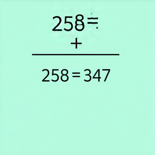 當然可以！這是一道加法題：

請計算：**258 + 347 = ?**

你可以試著計算一下，最後告訴我答案是什麼！