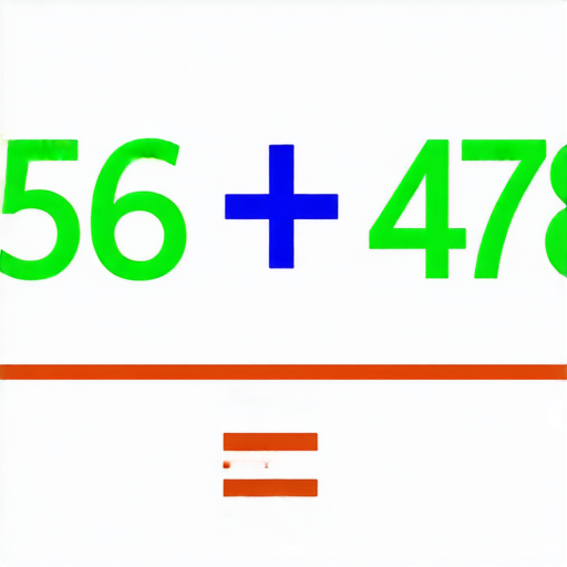 好的，這是一道加法題：

請計算 \( 256 + 478 = ? \)

你可以試著計算一下，答案是什麼呢？