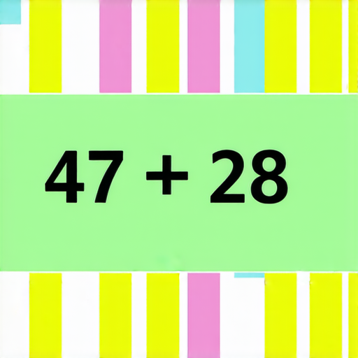 當然可以！這是一道加法題：

請計算以下的數字相加：

47 + 28 = ? 

請給出答案！