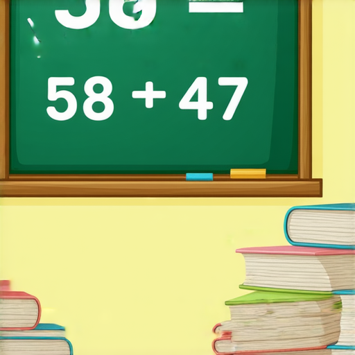 好的，這是一道加法題：

請計算 58 + 47 = ? 

你可以試著自己算算看！如果需要答案，隨時告訴我。