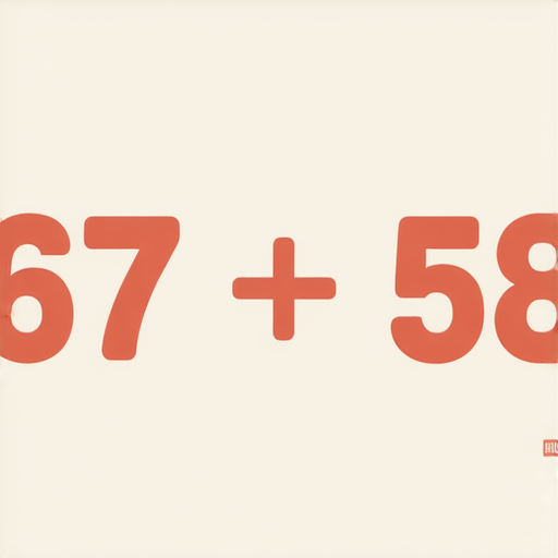 好的，這裡有一題加法題目：

**問題：** 67 + 58 = ? 

請計算答案！