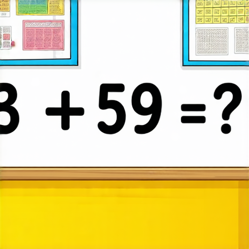 當然可以！請看以下的加法題目：

**23 + 59 = ?**

你可以試著計算一下答案！