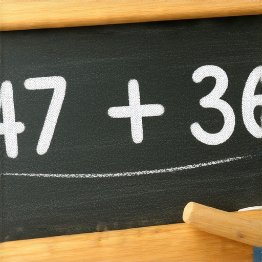 好的，這裡有一題加法題目：

請計算：**47 + 36 = ?**

你可以試著解這題，我將告訴你正確答案！