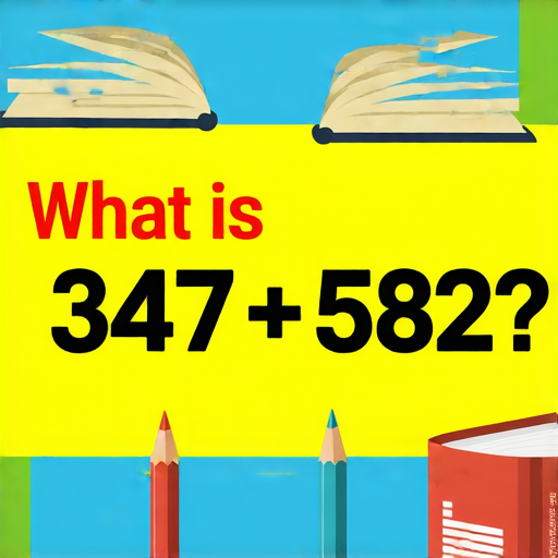 好的，這裡有一道加法題目：

請計算下列數字的和：

347 + 582 = ? 

你可以試著計算一下答案！