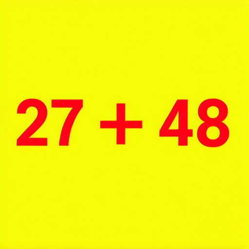 當然可以！這裡有一題加法題目：

**問題：** 27 + 48 = ?

請計算這個加法問題的答案。