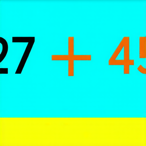 好的，這裡有一題加法問題：

計算：  
27 + 45 = ?  

請問答案是多少？