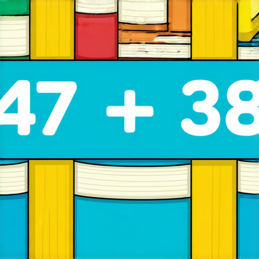 好的，這裡有一題加法題：

請計算： 47 + 38 = ? 

你可以試著算算看！