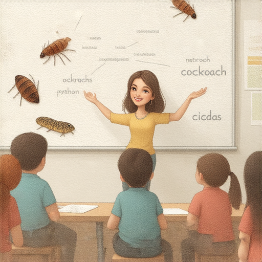 探索蟑螂、蟒蛇、蟬等的英文！立即學習，讓外籍老師教你地道口語！