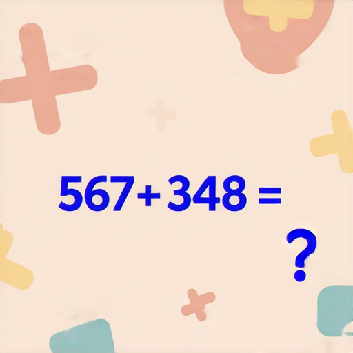 好的，這是一道加法問題：

請計算以下數字的和：
567 + 348 = ?

你能算出答案嗎？