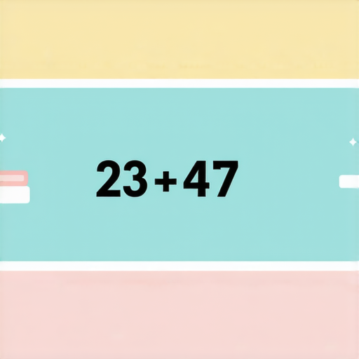 好的，請看這題加法題：

23 + 47 = ? 

你可以先計算出答案，然後告訴我你的結果！