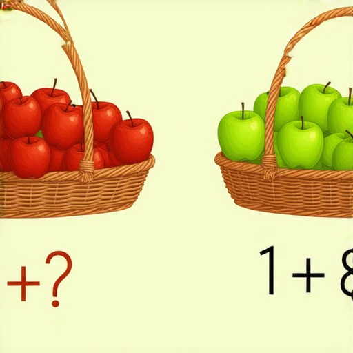 當然可以！請看以下的加法題目：

有一個果籃裡有12個蘋果，另一個果籃裡有8個蘋果。請問兩個果籃裡一共多少個蘋果？

計算：12 + 8 = ？ 

你能算出來嗎？